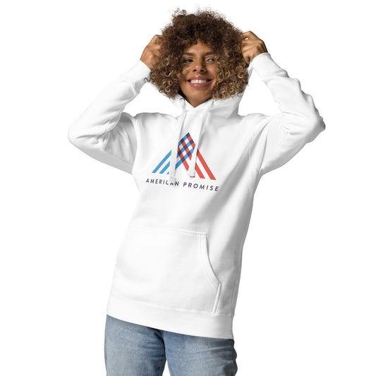 American Promise White Unisex Hoodie